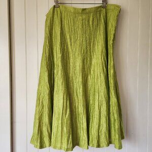 WINDSMOOR Green Linen Blend Skirt~18